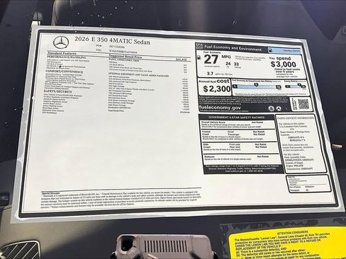 New 2026 Mercedes-Benz E 350 4MATIC Sedan image 18