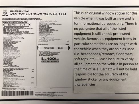 Certified 2025 RAM 1500 Big Horn AWD/4WD image 2