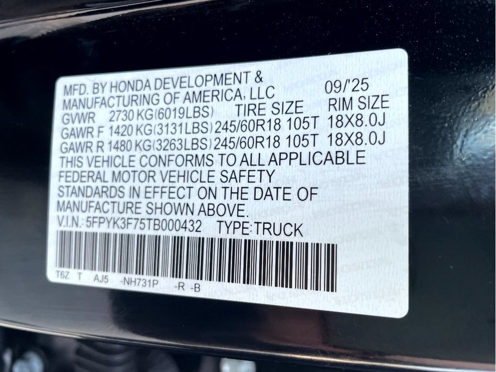 Certified 2026 Honda Ridgeline TrailSport image 23