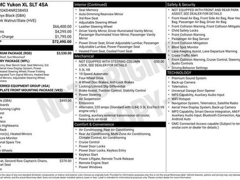 Certified 2022 GMC Yukon XL SLT w/ SLT Premium Package AWD/4WD image 6