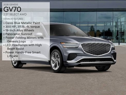 New 2026 Genesis GV70 2.5T Select AWD/4WD image 3
