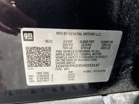 Used 2022 Chevrolet Tahoe Z71 w/ Luxury Package AWD/4WD image 30