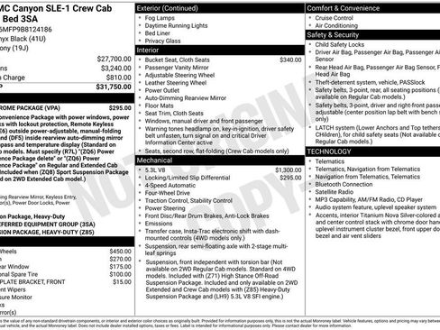 Used 2011 GMC Canyon SLE w/ LPO--Chrome Package AWD/4WD image 3