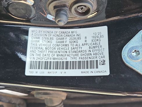 Used 2021 Honda Civic Sport image 11
