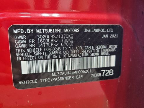 Used 2021 Mitsubishi Mirage LE FWD image 33