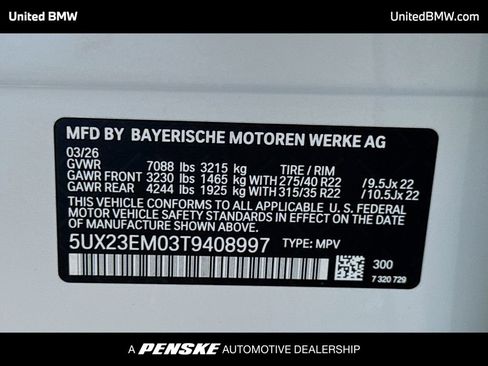 New 2026 BMW X7 xDrive40i w/ M Sport Package AWD/4WD image 15