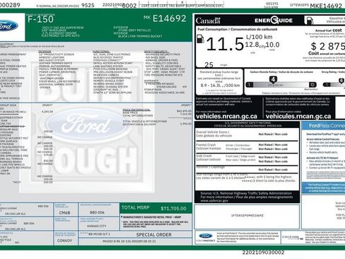 Used 2021 Ford F150 Lariat w/ Equipment Group 502A High AWD/4WD image 7