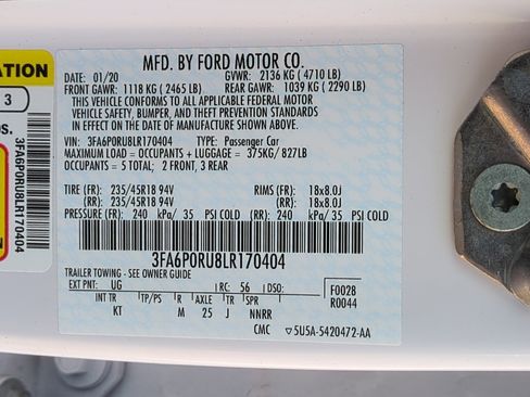 Used 2020 Ford Fusion Titanium image 35