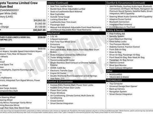 Certified 2019 Toyota Tacoma Limited AWD/4WD image 13