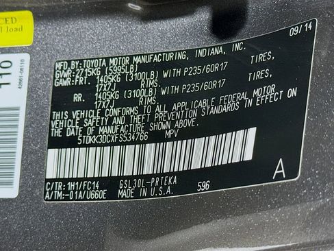 Used 2015 Toyota Sienna LE image 39