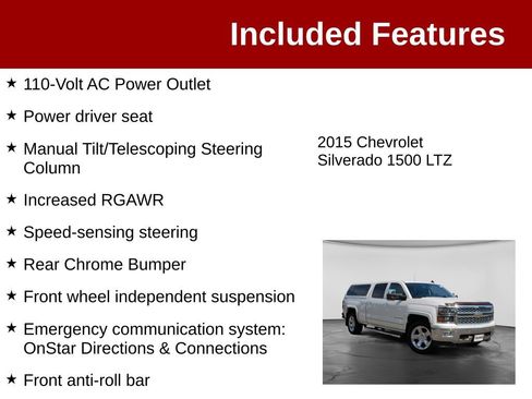 Used 2015 Chevrolet Silverado 1500 LTZ w/ LTZ Plus Package AWD/4WD image 4