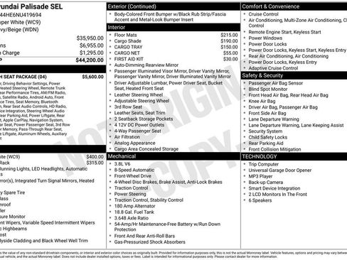 Used 2022 Hyundai Palisade SEL w/ 8P Bench Seat Package FWD image 3