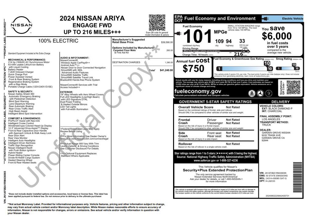 Used 2024 Nissan Ariya FWD image 3