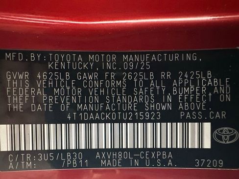 Used 2026 Toyota Camry XSE FWD image 10