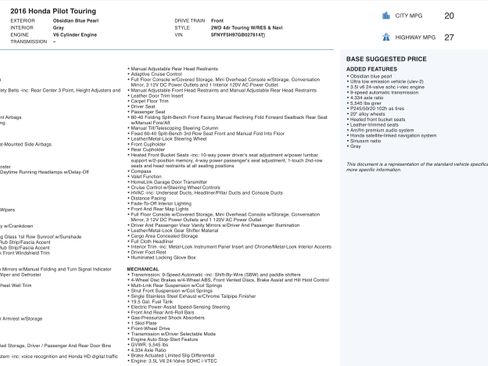 Used 2016 Honda Pilot Touring image 3