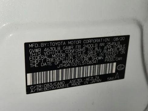 Certified 2020 Lexus IS 300 F Sport w/ Blackline Edition RWD image 29