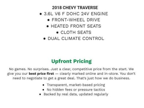 Used 2018 Chevrolet Traverse LT FWD image 1