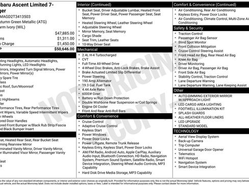 New 2026 Subaru Ascent Limited AWD/4WD image 14
