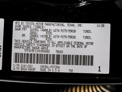 Used 2021 Toyota Tundra 1794 Edition AWD/4WD image 71