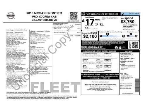 Used 2018 Nissan Frontier PRO-4X AWD/4WD image 4
