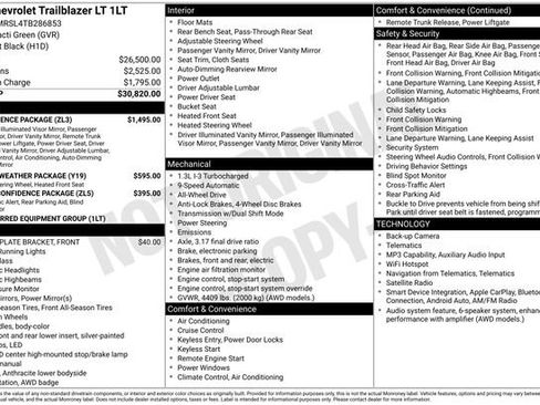 New 2026 Chevrolet TrailBlazer LT w/ Convenience Package AWD/4WD image 25