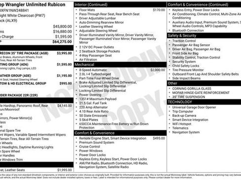 Used 2022 Jeep Wrangler Unlimited Rubicon w/ Xtreme Recon 35" Tire Package image 27