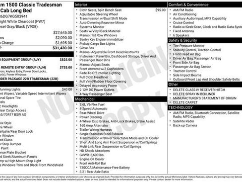 Used 2019 RAM 1500 Tradesman w/ Popular Equipment Group RWD image 7
