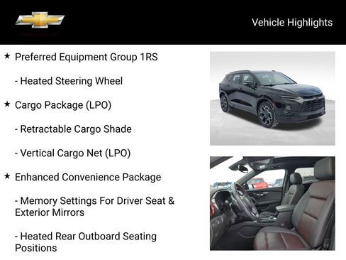 Certified 2022 Chevrolet Blazer RS w/ Enhanced Convenience Package image 19