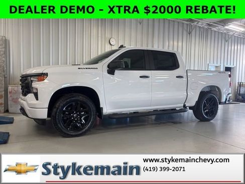New 2026 Chevrolet Silverado 1500 Custom w/ Turbomax Blackout Package AWD/4WD image 1
