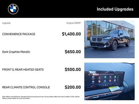 Used 2026 BMW X3 xDrive30 w/ Convenience Package AWD/4WD image 4