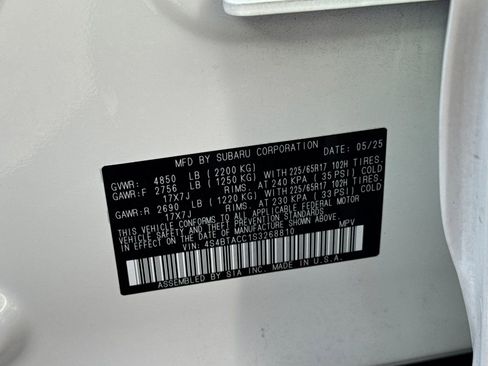 Certified 2025 Subaru Outback Premium image 30