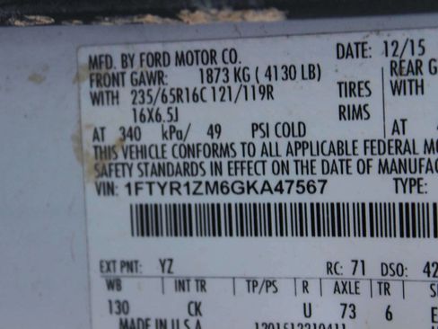 Used 2016 Ford Transit 250 130 Low Roof w/ Exterior Upgrade Package image 8