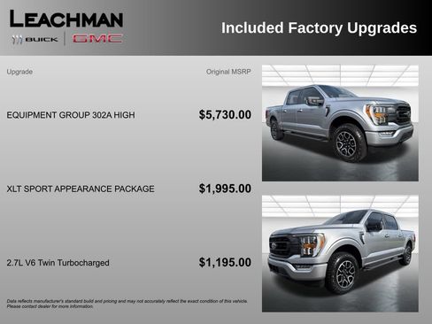 Used 2021 Ford F150 XLT w/ Equipment Group 302A High AWD/4WD image 10