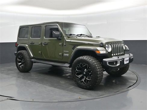 Used 2021 Jeep Wrangler Unlimited Sahara w/ Uconnect 4C Nav & Sound Group image 1