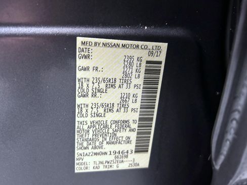 Used 2017 Nissan Murano S image 25