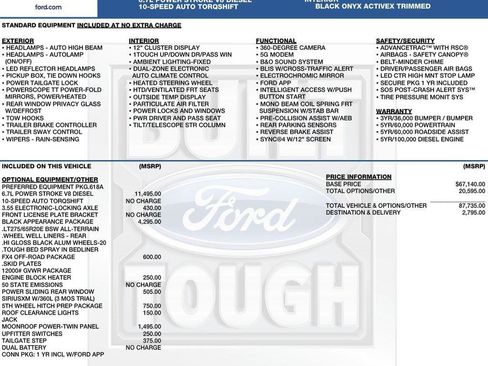 New 2026 Ford F350 Lariat w/ Black Appearance Package AWD/4WD image 2