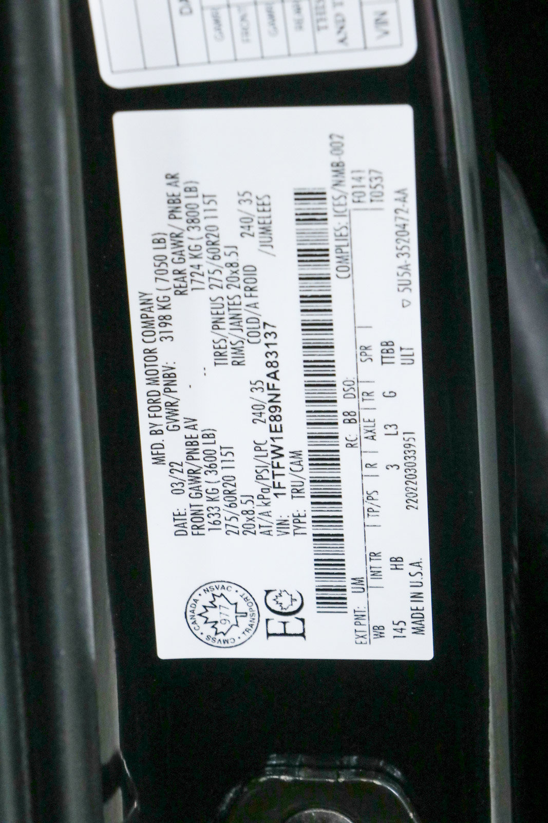 Used 2022 Ford F150 Lariat w/ Equipment Group 502A High AWD/4WD image 34