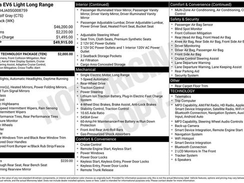 Used 2025 Kia EV6 Light w/ Light LR Technology Package RWD image 6