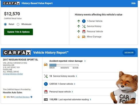 Used 2017 Nissan Rogue Sport SL image 2