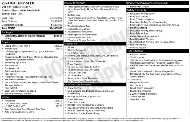 Certified 2024 Kia Telluride EX FWD image 36