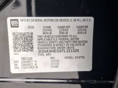 New 2026 Chevrolet Equinox LT w/ LPO, Floor Liner Package image 10