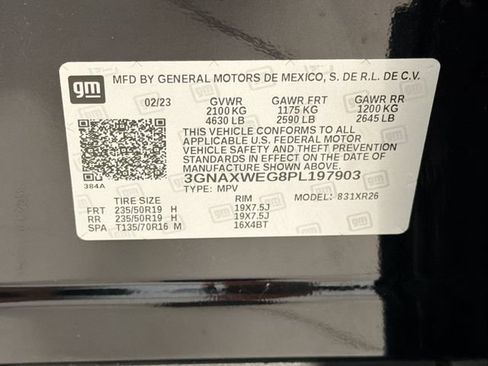 Used 2023 Chevrolet Equinox RS w/ RS Leather Package AWD/4WD image 24