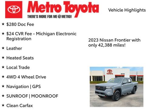 Used 2023 Nissan Frontier PRO-4X w/ Pro-4X Premium Package AWD/4WD image 8