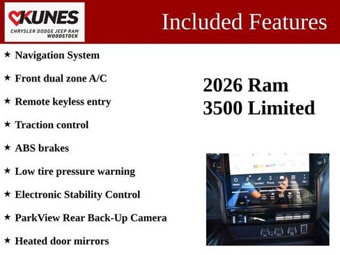 New 2026 RAM 3500 Limited AWD/4WD image 3