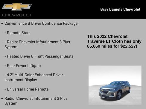 Certified 2022 Chevrolet Traverse LT image 12