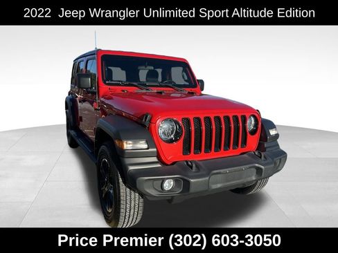Used 2022 Jeep Wrangler Unlimited Sport image 1