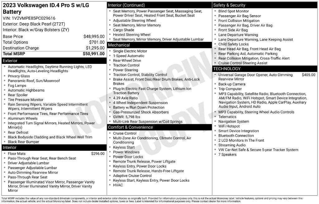 Used 2023 Volkswagen ID.4 Pro S RWD image 6