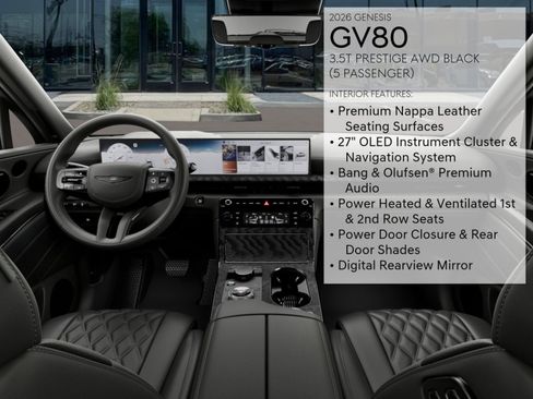 New 2026 Genesis GV80 3.5T Prestige AWD/4WD image 15