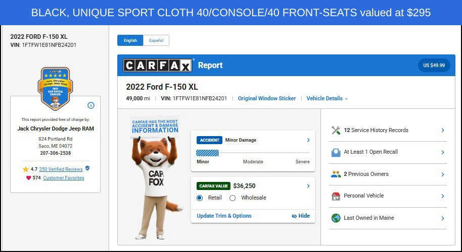 Used 2022 Ford F150 XL w/ STX Appearance Package AWD/4WD image 12