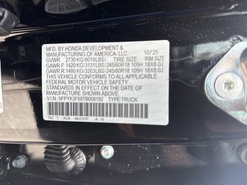 Used 2026 Honda Ridgeline RTL image 31